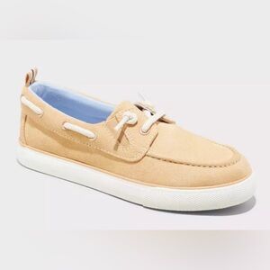 Cat & Jack Boy's Reece Slip On Boat Shoes Beige Size 1